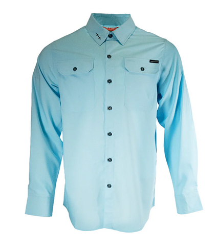 HATCH OUTDOORS HORIZON ACTIVE FIT BUTTON UP SHIRT