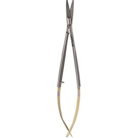 DR. SLICK SPRING SCISSORS 4" GOLD HANDLES, STRAIGHT