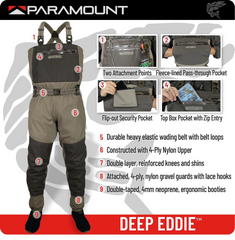PARAMOUNT DEEP EDDY BREATHABLE CHEST WADER