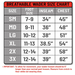 PARAMOUNT MERIDIAN Z ZIPPERED CHEST WADER