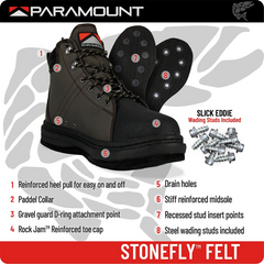 PARAMOUNT STONEFLY FELT SOLE WADING BOOTS