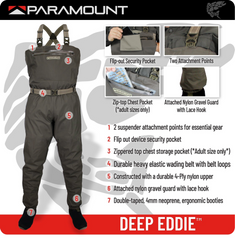 PARAMOUNT STONEFLY YOUTH BREATHABLE CHEST WADERS