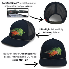 PARAMOUNT FIRE TIGER STREAMER FLY MESH ROPE CAP