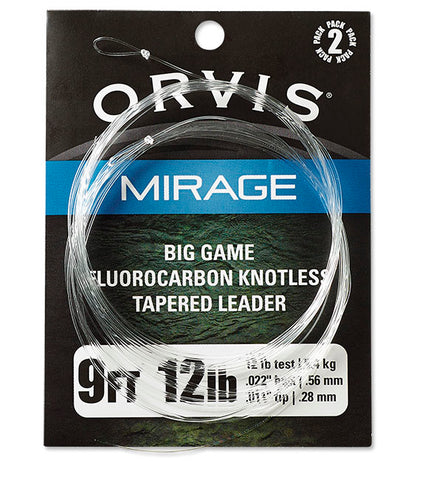 ORVIS MIRAGE FLOUROCARBON BIG GAME LEADERS 2PK