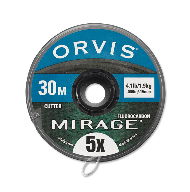 ORVIS MIRAGE FLOUROCARBON TIPPET MATERIAL (30 & 100 METER SPOOLS)
