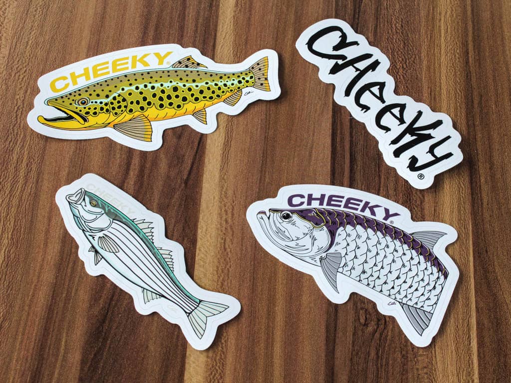 CHEEKY FISHING DECAL PACK – Anglers Den
