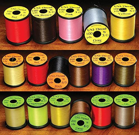 Denier Thread Chart FLY TYING THREADS – Anglers Den