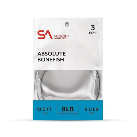 SA ABSOLUTE BONEFISH LEADER (3-PACK)